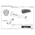HP CORSE HYDROFORM Slip-on Exhausts with link pipe For Aprilla Tuono V4 (2015-2016)