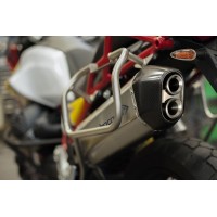 HP CORSE SPS Carbon Slip on and Racing Link Pipe for Moto Guzzi V85 TT