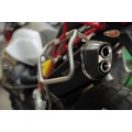HP CORSE SPS Carbon Slip on and Racing Link Pipe for Moto Guzzi V85 TT
