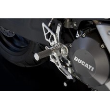 AELLA Riding Step Kit (Rearsets) for the Ducati Monster 696 2008-2009