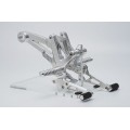 AELLA Riding Step Kit (Rearsets) for the Ducati Diavel with Termignoni Slip-On