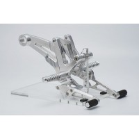 AELLA Riding Step Kit (Rearsets) for the Ducati Diavel with Termignoni Slip-On