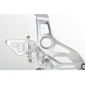 AELLA Riding Step Kit (Rearsets) for the Ducati Monster 1200R - Polished