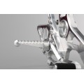 AELLA Riding Step Kit (Rearsets) for the Ducati Monster 1200R - Polished