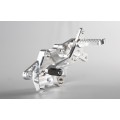 AELLA Riding Step Kit (Rearsets) for the Ducati Multistrada 1200 / 950 / DVT - Polished