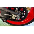 AELLA Titanium Rear Wheel Axle Nut for the Ducati DesertX, Multistrada V4, 1200 / 1260 Enduro, 950, Monster 821, and Panigale 899 / 959