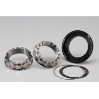 AELLA Large Hub Two Titanium Nuts & Aluminum Taper Cone Set (Rear Axle) AELLA Large Hub Two Titanium Nuts & Aluminum Taper Cone Set (Rear Axle)