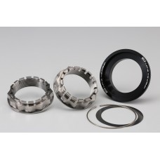 AELLA Large Hub Two Titanium Nuts & Aluminum Taper Cone Set (Rear Axle)