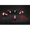 AEM FACTORY - 5 DUCATI LIGHTWEIGHT STAINLESS CUSH DRIVES WITH COLOR MATCHED ALUMINUM NUTS