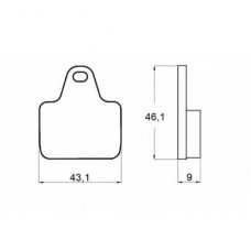 Accossato Brake Pads For Accossato Calipers - AGPA134