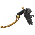 Accossato Clutch Master Cylinder PRS 14x15-16-17 with black body, Folding Lever colored version