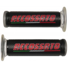 Accossato Couple of Racing Grips Gel-made with Red Logo
