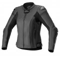 Alpinestars Stella Missile V2 Leather Jacket - Black/Black Alpinestars Stella Missile V2 Leather Jacket - Black/Black