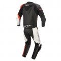 Alpinestars GP Force Phantom Leather Suit 2PC - Black/White/Red Fluo