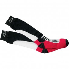 Alpinestars Road Racing Socks  Mid-Calf - Black/Red/White