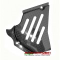 AviaCompositi Carbon Fiber Slotted Sprocket Cover for Ducati