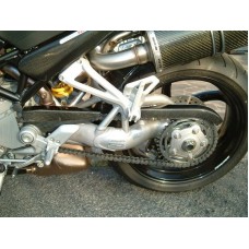 AviaCompositi Carbon Fiber Rear Chain Guard / Sprocket Cover set for Ducati Monster S4R / S4RS / S4RT / S2R
