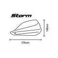 BarkBusters STORM Single Point Bar End Mount Handguard Kit (Hollow Bar) BarkBusters STORM Single Point Bar End Mount Handguard Kit (Hollow Bar)