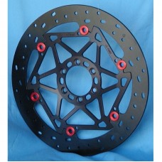 BRAKETECH 310mm x 6mm AXIS Over-Size Kit  w/ Hard Anodized Carriers  Ductile Iron For Kawasaki