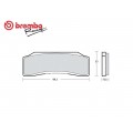Brembo Z04 Brake Pad for Brembo XB0B180 / XB0B181 and Talos X82 Calipers Brembo Z04 Brake Pad for Brembo XB0B180 / XB0B181 and Talos X82 Calipers