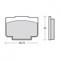 Brembo Brake Pads for Brembo XA6H530, XA1J040, 988870, 206101, and 206121 Calipers - Pad Shape Y