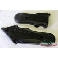 CARBONVANI - DUCATI SCRAMBLER CARBON FIBER ENGINE BELT COVER KIT - UPPER AND LOWER CARBONVANI - DUCATI SCRAMBLER CARBON FIBER ENGINE BELT COVER KIT - UPPER AND LOWER