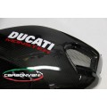 CARBONVANI - DUCATI MONSTER M1100 / M796 / M696 CARBON FIBER RH FUEL TANK SIDE PANEL WITH FRAME AND MESH CARBONVANI - DUCATI MONSTER M1100 / M796 / M696 CARBON FIBER RH FUEL TANK SIDE PANEL WITH FRAME AND MESH