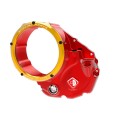 DBK Special Parts (Ducabike) NEW EVO-3D Clear Wet Clutch Cover for the Ducati Hypermotard 821 (2015) / 939 / 950, Multistrada 950, Supersport /S and Monster 821 DBK Special Parts (Ducabike) NEW EVO-3D Clear Wet Clutch Cover for the Ducati Hypermotard 821 (2015) / 939 / 950, Multistrada 950, Supersport /S and Monster 821