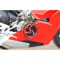 DBK Special Parts (Ducabike) Dual Color Clear Wet Clutch Cover for the Ducati Panigale / Streetfighter / Multistrada / Diavel V4 DBK Special Parts (Ducabike) Dual Color Clear Wet Clutch Cover for the Ducati Panigale / Streetfighter / Multistrada / Diavel V4