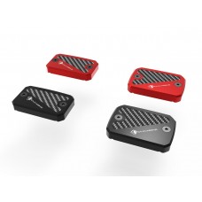 DBK Special Parts (Ducabike) Billet Front Brake & Clutch Reservoir Caps for the Ducati Scrambler 1100 / 800 (2020+) and DesertX