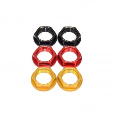 DBK Special Parts (Ducabike) Rear Axle Nut set for the Ducati Scrambler, Hypermotard 698, Monster 797/795/696/695/400, ST3, and Sport Classics