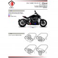 DBK Special Parts (Ducabike) Adjustable Rearsets for the Ducati XDiavel (Mid Mount Controls)