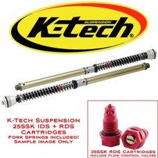 K-Tech Suspension 25SSK IDS Fork Cartridges for the Kawasaki ZX 6R '13-18