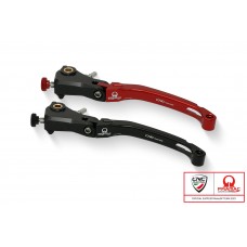 CNC Racing PRAMAC RACING Limited Edition Billet RACE Folding Adjustable Clutch Lever for the Ducati Multistrada V4 / S / Pikes Peak