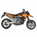 Leo Vince LV One Evo Stainless Steel | 2 Slip-On Exhaust For KTM 990 SMR/990 SM/950 SM Supermoto '09-12/'08-10/'05-08 Leo Vince LV One Evo Stainless Steel | 2 Slip-On Exhaust For KTM 990 SMR/990 SM/950 SM Supermoto '09-12/'08-10/'05-08