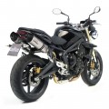 Leo Vince LV One Evo Stainless Steel | 2 Slip-On Exhaust For Triumph Street Triple 675/R '07-12/'09-12