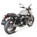 Leo Vince Classic Racer Stainless Steel | 2 Slip-On Exhaust For Triumph Street Twin '16-18