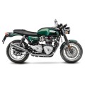 Leo Vince Classic Racer Stainless Steel | 2 Slip-On Exhaust For Triumph Thruxton Water Cooled '16-18 Leo Vince Classic Racer Stainless Steel | 2 Slip-On Exhaust For Triumph Thruxton Water Cooled '16-18