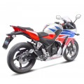 Leo Vince LV-10 Black Edition Stainless Steel | Slip-On Exhaust For Honda CBR300R '11-19, CB300F '15-19