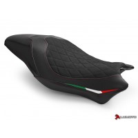 LUIMOTO (Diamond Edition) Rider Seat Cover for the 2017+ DUCATI MONSTER 1200 / 821