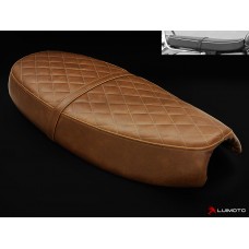 LUIMOTO Flat Top MOTORCYCLE SEAT COVERS FOR TRIUMPH SCRAMBLER 06-16 | BONNEVILLE 00-15 | T100 16