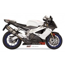 MIVV 2 Slip-on, Suono Stainless Steel, Standard Exhaust For Aprilia RSV 1000 04-08 and Tuono Fighter 1000 06-10