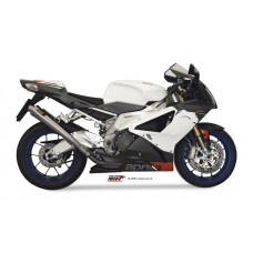 MIVV 2 Slip-on, X-cone Stainless Steel, Standard Exhaust For Aprilia RSV 1000 04-08, Tuono Fighter 1000 06-10