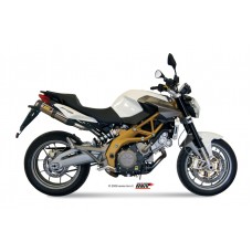 MIVV 2 Slip-on, Suono Stainless Steel, Standard Exhaust For Aprilia Shiver 750 2008-2016