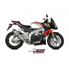 MIVV Slip-on, Speed Edge Titan, Standard Exhaust For Aprilia Tuono V4 1100 2018-2020