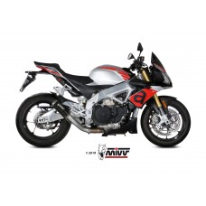 MIVV Slip-on, MK3 Black, Standard Exhaust For Aprilia Tuono V4 1100 2018-2020