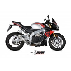 MIVV Slip-on, MK3 Stainless Steel, Standard Exhaust For Aprilia Tuono V4 1100 2018-2020