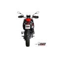 MIVV Slip-on, Dakar Black Stainless Steel, Standard Exhaust For Aprilia Tuareg 660 2022-2023 MIVV Slip-on, Dakar Black Stainless Steel, Standard Exhaust For Aprilia Tuareg 660 2022-2023