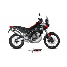 MIVV Slip-on, Dakar Stainless Steel, Standard Exhaust For Aprilia Tuareg 660 2022-2023