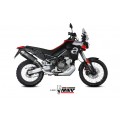 MIVV Slip-on, Speed Edge Black Stainless Steel, Standard Exhaust For Aprilia Tuareg 660 2022-2023 MIVV Slip-on, Speed Edge Black Stainless Steel, Standard Exhaust For Aprilia Tuareg 660 2022-2023